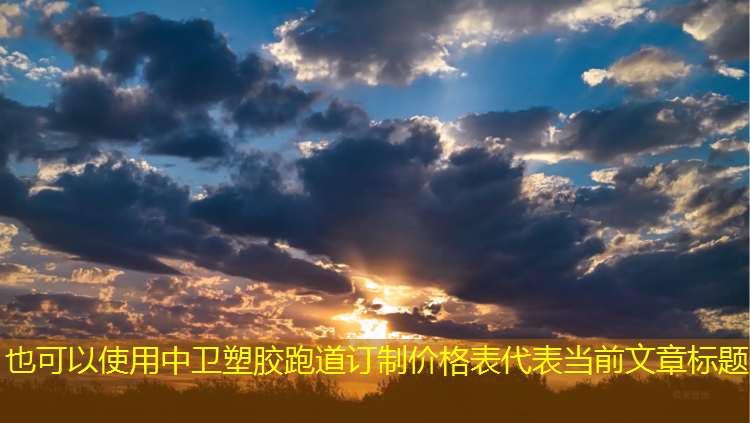 中卫塑胶跑道订制价格表